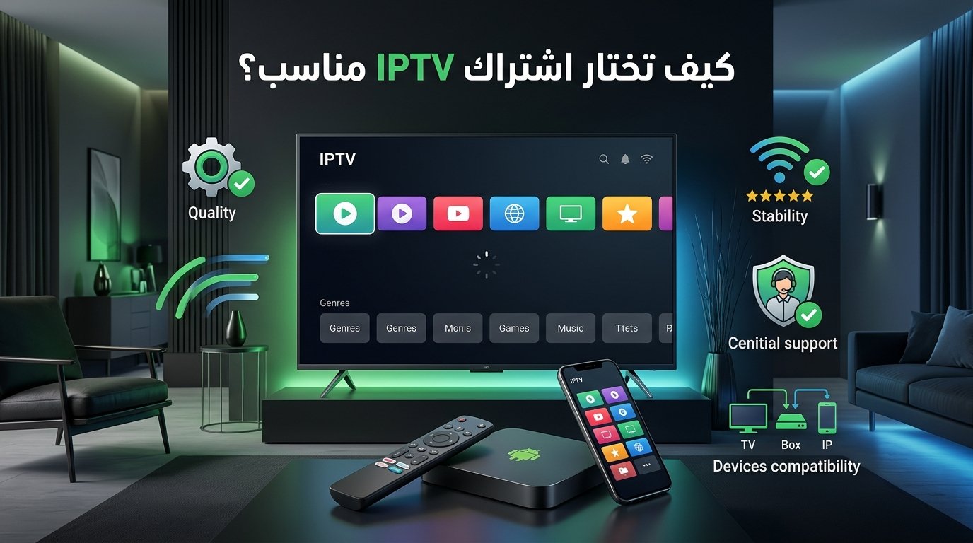 كيفية اختيار اشتراك IPTV مناسب للمبتدئين